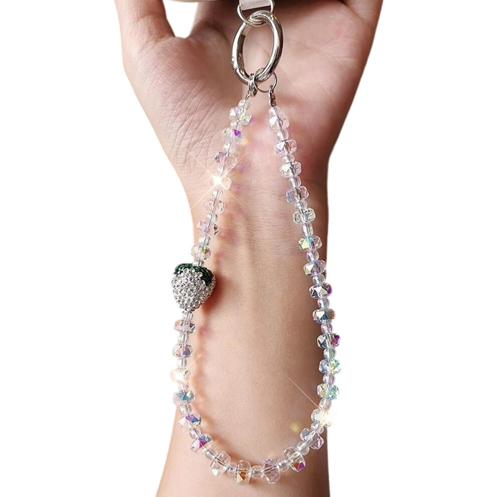 Fashionable Phone Strap Pendant Cellphone Lanyard Chain- White 7704000458160