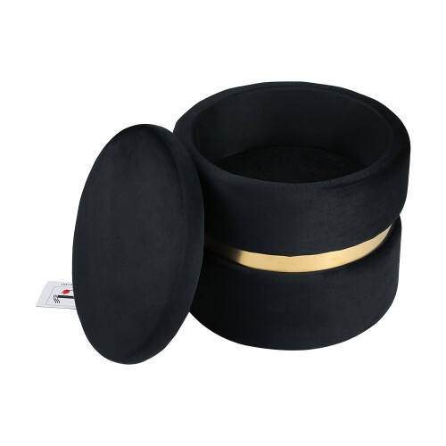 Living And Home Upholstered Storage Ottoman Foot Rest 2