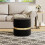 Living And Home Upholstered Storage Ottoman Foot Rest 1