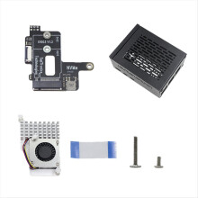 Voor 5 PCIe naar M.2 NVMe HAT+Radiator SSD MINI Adapter Board voor 2242 22