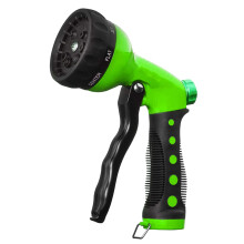 Haveslangedyse, ergonomisk design i premiummateriale til bilvask, rengøring, vanding af græsplæne og have, passer til standard haveslanger (orange)