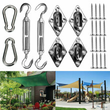 Robuste Outdoor-Installationssets, vielseitige Aufhängelösungen mit hochbelastbaren Ösen für die sichere Markisenbefestigung, Montagezubehör aus