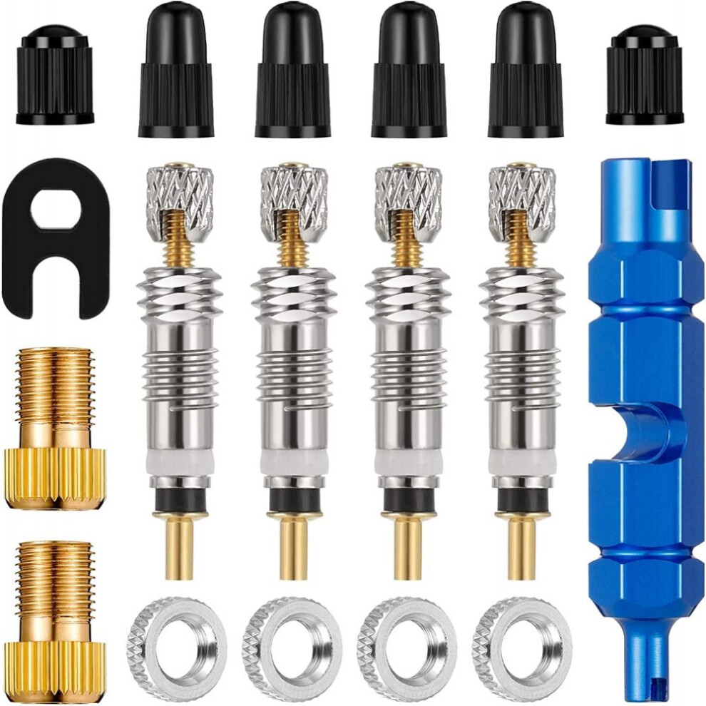 Efficient Tire Maintenance Solution, Brass Valve Core With Valve Stem Caps Ensures Air-Tightness, Multifunction Tool Facilitates Quick Removal And Ins 9088816928870