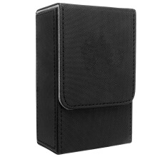 Begleiter für Sammelkartenspiele, stilvolles Tarot-Etui mit Sonne- und Mondmotiv, leichte Aufbewahrungsbox aus PU-Leder (57 x 86 x 137 mm)