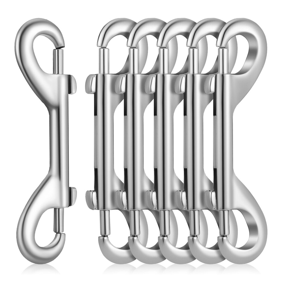 6Pcs Zinc Alloy Double Ended Bolt Snap Hooks For Dog Leashes, Collars, Keychains, Heavy Duty Outdoor Use 9323874640297