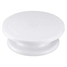 Cake Decorating Turntable with NonSlip Edge, Smooth 360 Rotation and Durable Cast Iron Base