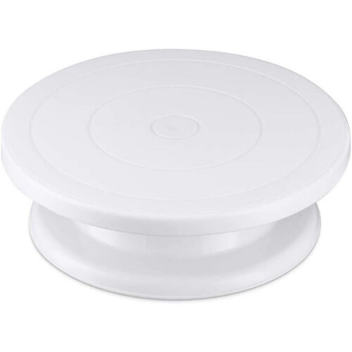 Cake Decorating Turntable with NonSlip Edge, Smooth 360 Rotation and Durable Cast Iron Base 2