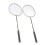 Badmintonschläger aus Legierung, 2er-Set, leichte 6