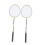 Badmintonschläger aus Legierung, 2er-Set, leichte 3