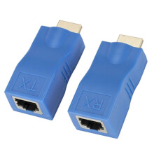 HDMI Extender Over Cat6 30m, 1080p HDMI Transmitter and Receiver Kit for Home Entertainment