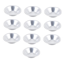 10pcs Aluminum Alloy Egg Tart Molds, Temperature Resistant Mini Tart Pans for Pies Cupcakes