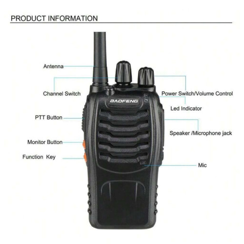 Walkie PMR Handsprechanlage 16, EURO2PC (inkl. Headset) 2