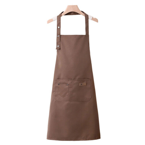Tablier imperméable en Polyester, bouton réglable,-Café