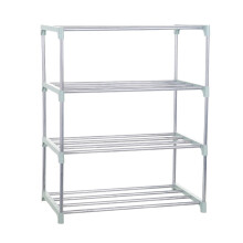 Organizador de sapatos compacto e empilhável, leve e multifuncional, ideal para otimizar espaço na vertical. Perfeito para hall de entrada e