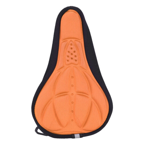Capa de selim de bicicleta com design ergonômico côncavo, macia e acolchoada com espuma absorvente de impacto, respirável e confortável para a