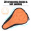 Capa de selim de bicicleta com design ergonômico côncavo, macia e acolchoada com espuma absorvente de impacto, respirável e confortável para a 5