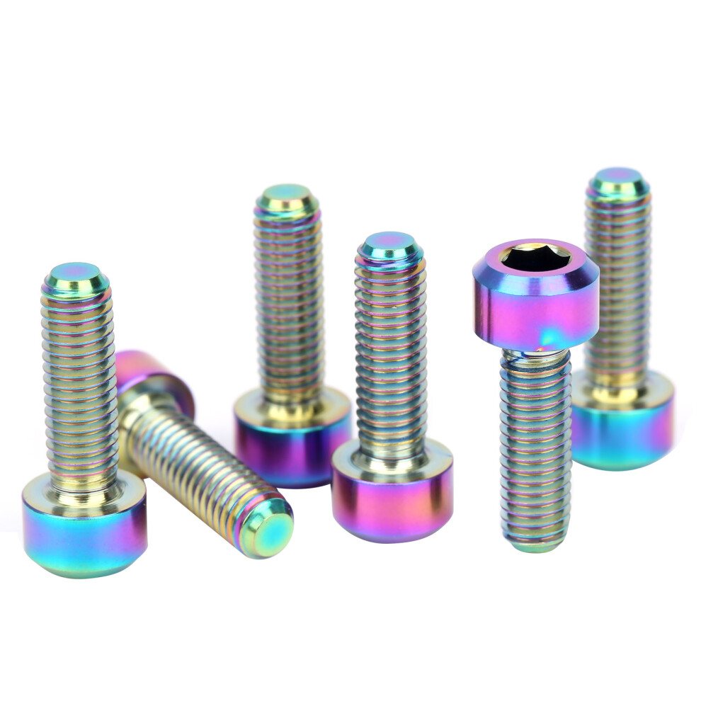 Lightweight Titanium Alloy Hexagon Socket Screws Durable Corrosion Resistant High Strength Fasteners For Bicycle Stem Mountain Bike Accessories Anti T 9416038083952