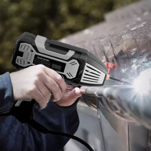 Portable Handheld Welder with IGBT Inverter & 5 Variable Current Adjustment, Black+Grey