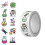 Creative Chemistry Themed Stickers Adhesive Decals For 1