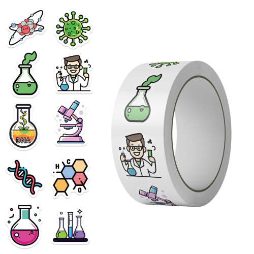 Creative Chemistry Themed Stickers Adhesive Decals For