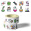 Creative Chemistry Themed Stickers Adhesive Decals For 6
