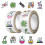 Creative Chemistry Themed Stickers Adhesive Decals For 5