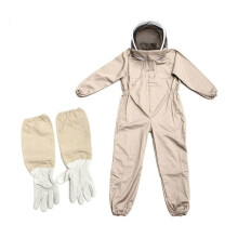 Beekeeping Suit with Veil and Long Gloves Protective Coverall for Professional Beekeepers