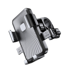 Shockproof Adjustable Motorcycle Phone Holder Anti-Black