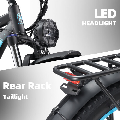 Keteles Keteles K800 electric bicycle, 1000W, 20AH, Blue 1