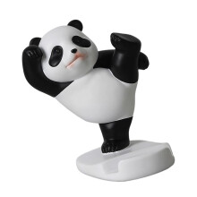 Handbemalte Panda-Harz-Handy-Ständer, Tablet-Rest,-Gongfu-Panda