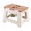 Folding Step Stool for Kitchen and Bathroom, Lightweight NonSlip Space Saving Khaki 1