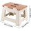 Folding Step Stool for Kitchen and Bathroom, Lightweight NonSlip Space Saving Khaki 4