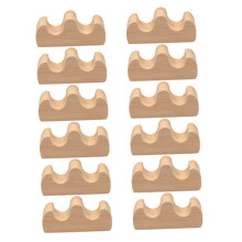 10pcs Wooden Calligraphy Brush Holder Set for Chinese Writing and Desk Pen Rest
