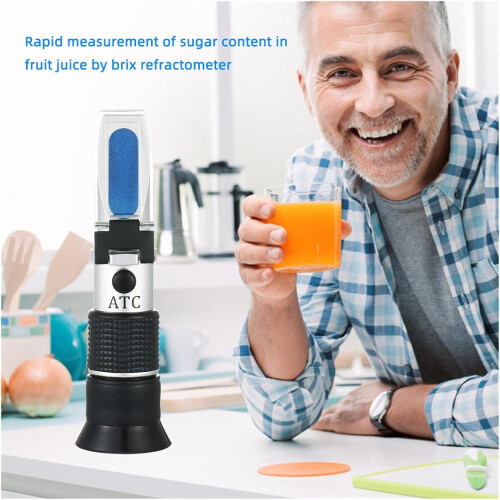 Digital 090% Brix Refractometer Sugar Content Tester with ATC for Fruit Juice Wine Honey 1