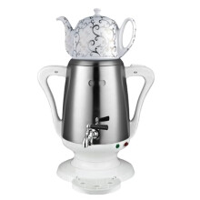 Electric Turkish Coffee Maker and Stainless Steel Kettle Set, DualKettle Design, 4L+1L Capacity