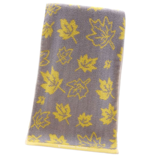 Serviette à main en coton pour le visage, tissu à-Jaune