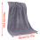 Serviette à cheveux absorbante Extra épaisse, 4 pièces,-gris 4