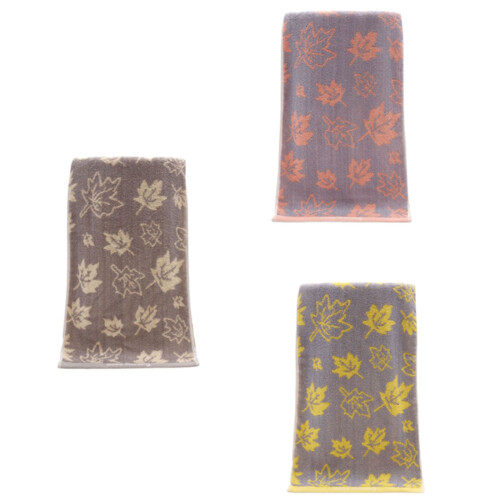 Serviette à main en coton pour le visage, tissu à-Jaune 1