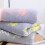 Serviette à main en coton pour le visage, tissu à-Jaune 7