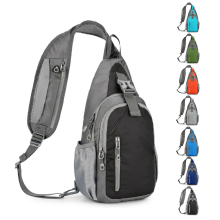 Kleiner Crossbody-Rucksack, ideal für Spaziergänge und Tagesausflüge, leichte Schultertasche mit mehreren Fächern, perfekt für Spo