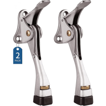 Türstopper, 2er-Pack, Türstopper mit Fußmechanik, einhändig verstellbarer Höhe und Gummispitze, 10 cm (4 Zoll), Türstopper
