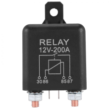 12V 200A Öffner-Relais mit 4 Pins – Hochleistungs-Ladetrennrelais für Kfz und Marine