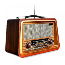 Retro-tragbares Radio, kabellos, Bluetooth-Lautsprecher, Stereo-AM/FM-Radioempfänger, Abspielgerät mit USB-, TF-, AUX- und MP3-Ans