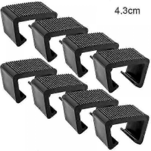(Kartenschlitz 4,3 cm, 10er-Packung) Strapazierfähige Rattan-Clip-Verbinder für Gartenmöbel aus Rattan