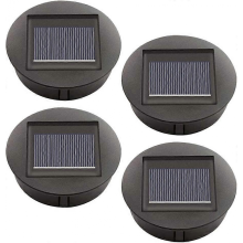 4er-Pack Solar-Ersatzleuchten mit LED-Leuchtmitteln, Solar-Deckenleuchten-Ersatz, LED-Solarpanel-Schirm