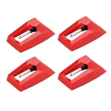 Diamantbesetzte Ersatznadeln für 4er-Pack Plattenspieler