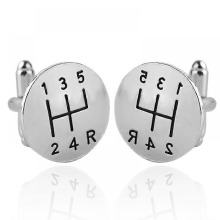 XIANRENGE Manschettenknöpfe für Herren, Edelstahl, rund, Retro-Design, ideal als Geschenk für Geschäftsleute oder Hochzeiten