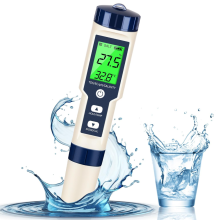 Pool-Salzgehaltsmessgerät, digitales Salinitätsmessgerät, hochpräzises 5-in-1-Salzgehaltsmessgerät für Salzwasser, wasserdichtes T