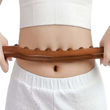 Neuer Gua Sha Massagestab mit 8 Perlen aus karbonisiertem Holz zur Rücken- und Körpermeridianmassage – Muskelentspannung und Akup