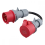 5-poliger roter 32A-Stecker auf 16A-Buchse CEE-Adapter 1